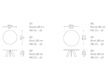 IDS - Round wooden dining table by Piet Boon - view 3